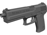 Heckler Koch Mk 23 Socom 3D Model preview