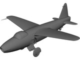 Heinkel He 178 3D Model preview
