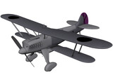 Heinkel He 51 3D Model preview