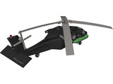 Helicopter Concept 3D Model preview