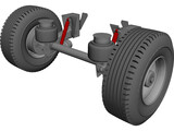 Hendrickson Suspension 3D Model preview