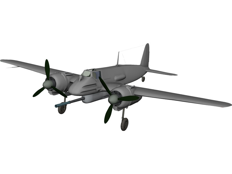 Henschel Hs 129 B 3D Model