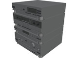 Hi-Fi System 3D Model preview