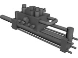 Hidraulic Actuator 3D Model preview