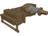 High Pressure Waterblasting Pump 3D Model preview