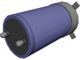 High Voltage Capacitor 3D Model preview
