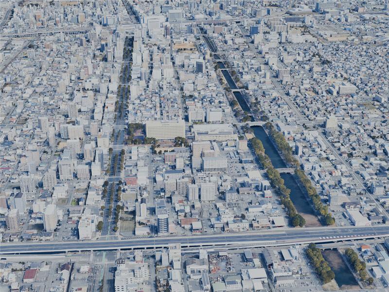 Himeji City, Japan (2025) 3D Model