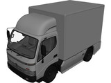 Hino 300 Series Cab Box (2012) 3D Model preview