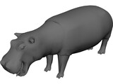 Hippopotamus 3D Model preview