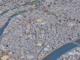 Hiroshima City, Japan (2023) 3D Model preview