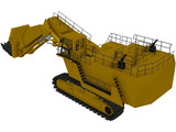 Hitachi EX5500 Dig Machine 3D Model