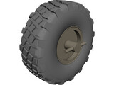 HMMWV Mud Tire 3D Model preview