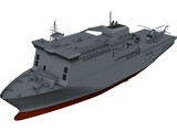 HMNZS Canterbury 3D Model preview