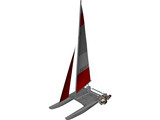 Hobie 16 Racing Catamaran with two Female Sailors 3D Model preview