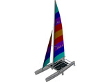 Hobie 18 Racing Catamaran 3D Model preview