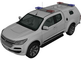 Holden Colorado SpaceCab Divisional Van (2018) 3D Model preview
