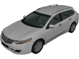 Honda Accord Tourer (2009) 3D Model preview