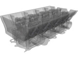Honda B16 Vtec Engine Head 3D Model