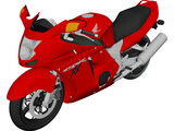 Honda CBR1100XX 3D Model preview