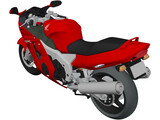 Honda CBR1100XX 3D Model