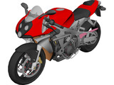 Honda CBR600 Street 3D Model preview
