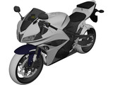 Honda CBR600RR (2009) 3D Model preview