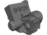 Honda CBR600RR Engine 3D Model preview