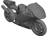 Honda CBR600RR Sport Bike 3D Model preview