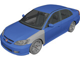Honda Civic (2005) 3D Model preview