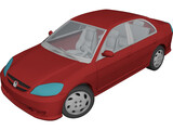 Honda Civic (2005) 3D Model preview