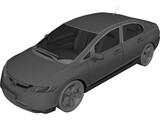 Honda Civic (2007) 3D Model preview