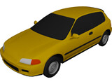 Honda Civic Hatchback 3D Model preview