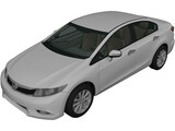 Honda Civic Sedan (2012) 3D Model preview
