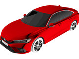 Honda Civic Sedan (2022) 3D Model preview