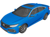 Honda Civic Si Sedan (2017) 3D Model preview