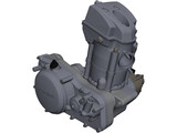 Honda CRF250R Engine 3D Model preview