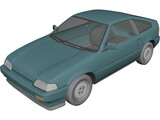 Honda CRX (1987) 3D Model preview