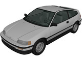Honda CRX (1988) 3D Model preview