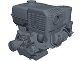Honda GX-390 Engine 3D Model preview