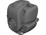 Honda GX270 Engine 3D Model preview