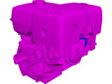 Honda GX390 Engine 3D Model preview