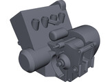 Honda Hornet 600 Engine 3D Model preview