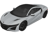 Honda NSX (2017) 3D Model preview