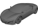 Honda NSX Concept (2013) 3D Model preview