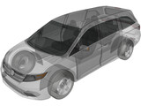 Honda Odyssey (2011) 3D Model