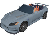 Honda S2000 [Tuned] 3D Model preview