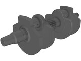 Honda VFR 400 NC30 Crankshaft 3D Model