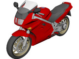 Honda VFR750RC36 3D Model preview