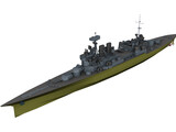 Hood Battlecruiser Refit 3D Model preview