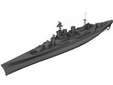 Hood Battlecruiser 3D Model preview